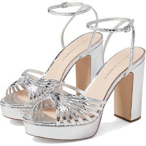 Loeffler Randall Rivka Silver Platform Heels